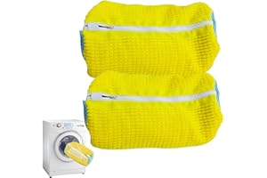 UrCreat 2 Stück Schuhwaschbeutel, Schuh Wäschebeutel mit Reißverschluss, Waschbeutel für Schuhe Waschmaschine, Wiederverwendbare Sneaker Waschbeutel, Wäschenetz Schuhe für Sneaker, Socken (2pcs)