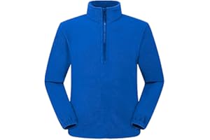 CHEMAGLIETTE! Giacca Micropile Mezza Zip Uomo/Donna, Leggera e Calda, 100% Poliestere