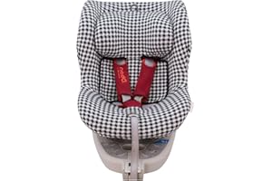 JYOKO KIDS Funda de algodón para silla de coche compatible con be Cool Nadò O3, Chicco 2 Easy (Vichy)