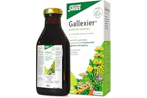 Salus - Gallexier Fórmula Herbal, Botella de 250 ml, Contribuye al Buen Funcionamiento del Sistema Digestivo y Ayuda a Realizar una Correcta Digestión - Elaborado a Base de Extractos de 12 Plantas
