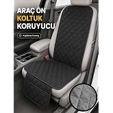 Beylini 2 Adet Oto &Ouml;n Koltuk Minderi Koltuk Kılıfı Cepli Lastikli Su Ge&ccedil;irmez Yıkanabilir Kapitone Kumaş Terletmez Universal 