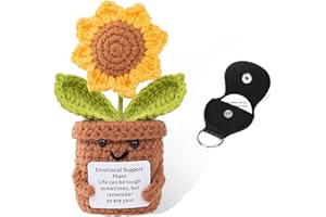 Syhdfxknp Pocket Hug Sonnenblume Positive Geschenke Emotional Support Plant Taschenumarmung mit Positiver Energiekarte Glücksbringer Gute Besserung Geschenke Danke Geschenk Abschiedsgeschenk Kollegen