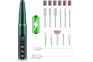 NAIL GIRL NAILGIRLS Rechargeable Cordless Nail Drill Machine, Portable Electric Nail Drill 35000RPM Professional Electric Nail File for Acrylic Gel Nails, Premium Green