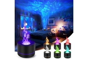 Charmofun Projektor Aroma Diffuser, Diffuser Ätherische Öle mit 7 Farben LED Licht Elektrisch, Raumduft Diffuser für Schlafzimmer Wohnzimmer Büro
