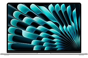 Apple 2024 Portable MacBook Air 15 Pouces avec Puce M3 : écran Liquid Retina 15,3 Pouces, 16 Go de mémoire unifiée, 512 Go de Stockage SSD, Clavier rétroéclairé, caméra FaceTime HD 1080p. Argent