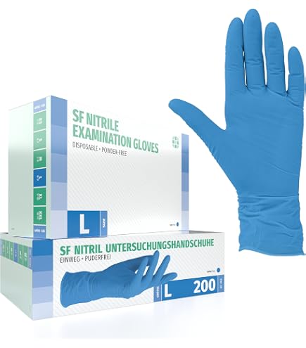 Papstar 12240 Handschuhe, Nitril, weiß, 22 x 12.50 x 7.50 cm Baumarkt