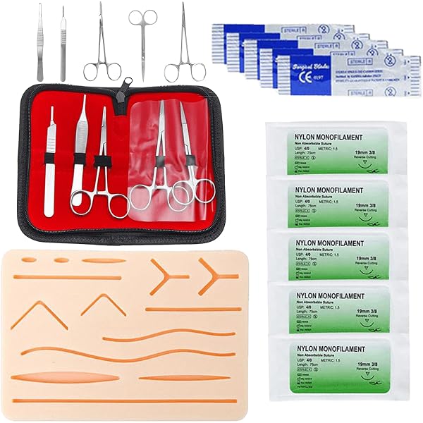 Ergode Nahtübungs-Set Aus Silikon – Wiederverwendbar & Realistisch Für Medizinstudenten