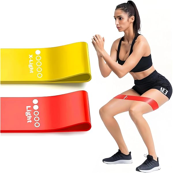 Advanta Sports 5-Pack Resistance Loop Bands Set With Carry Bag & Guide - For Home Workouts, Yoga, Physical Therapy