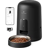 PETLIBRO Voederautomaat voor katten met app, draadloze 2,4 G wifi-compatibele intelligente voederdispenser, oplaadbare accu m