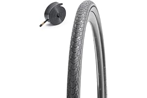 FENGCAN 700x35C Pneu de vélo Pliable 28x1.40 37-622 Bicyclette Pneus et 28 Pouces Chambres à air 48mm Valve Schrader, Convient pour 700x32C 28x1.25 700x 35C 700x38C Ville/Route Pneus vélo (1-PC)