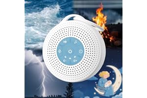 ‎JUSLACO White Noise Machine Babys, 21 Beruhigende White Noise Machine, 2000amh Akku mit Langer Lebensdauer, Weißes Rauschgerät Baby mit Timerfunktion, Einschlafhilfe für Erwachsene (Blau)