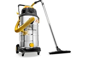 Vacmaster Wet and Dry Vacuum Cleaner 38L. 240V L Class Industrial Dust Extractor. Heavy duty, powerful 1600W Motor, Power Take Off & HEPA 13 Filtration. For Commercial & Professional Use