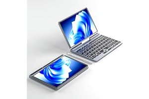 KINGNOVYPC Mini Laptop Windows 11, 8 Pulgadas táctil IPS Pantalla Micro PC, 12 Gen Intel N100, 12G DDR5 RAM 128GB SSD portátil de Bolsillo, 2 en 1 Gaming Tablet PC con lápiz y Pegatinas, WiFi6 BT5.2