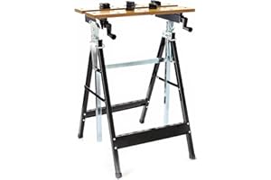 WILTEC XPOtool Banco da lavoro Portatile Pieghevole max 100kg altezza/inclinazione regolabili 84,5-115,5cm