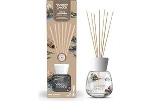Yankee Candle Signature Reed Diffuser | Amber & Sandalwood | 100ml | up to 10 Weeks of Fragrance | Recyclable Packaging for Women