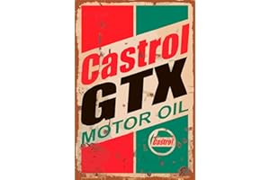 KOMIRO Lorenzo Castrol GTX Motor Oil Vintage métal Feuille d'étain Mur de Fer Peinture Plaque Affiche Panneau d'avertissement Salon café Bar bière Club fête décoration