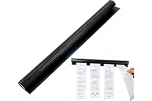 Jecdfs Bonschiene Bonleiste Selbstklebend aus Aluminium, 30cm - Ideal für Gastronomie, Küche, Bar, Büro - Robuster Zettelhalter, Bestellhalter, Notizleiste für effizientes Dokumentenmanagement