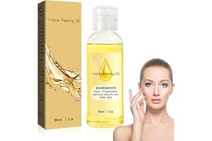 Fengyang Olio Sbiancante per Peeling Giallo, Esfoliante per La Pelle Scura per Il Corpo, Esfoliante Pelle Scura per Il Corpo Macchie Sbiancanti Peeling Giallo pelle per Il Corpo Macchie Scure Viso