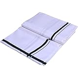 Akhil Black Cotton Plain Lungi for Men (2Meter)