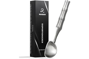 RUISKIN Eisportionierer - Premium Eislöffel aus Edelstahl - Der Ideale Eislöffel Portionierer - Perfekte Ice Cream Scoop - Musthave In Jedem Haushalt (Edelstahl)