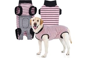 Cyponpy Dog Bodysuit with Velcro Fastening Surgical Body for Dogs After Surgery Castration Male Dog Surgical Body Pet Shirt Dog Leak Protection Dog Body Operation Wound Protection Suit for Small