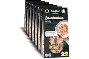 TREVIJANO Pack de 7 bolsas - Ensaladilla con Vegetales Deshidratadas - 28 Porciones. Producto Apto para Veganos, Sin Gluten, Sin Sal Añadida, Sin Aditivos y Fácil de Preparar