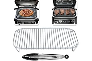 KANGWFAN 1Stück Grill für Ninja Woodfire,Edelstahl Grillrost Kompatibel Mit Ninja Outdoor Grill & Smoker,Elektrischer Outdoor Grill Zubehör,Leicht Zu Reinigen Röst-Ständer Accessories,für BBQ Camping Picknick