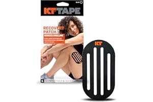 ‎KT TAPE KT TAPE Recovery Drug-Free Elastic Edema Patches (4 Patches), Black by KT Tape