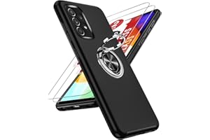 LeYi Etui do Samsunga Galaxy A52s/A52 i 2 x osłona ekranu, wytrzymała, odporna na wstrząsy, z wbudowanym uchwytem pierścieniowym, lekkie, silikonowe, hybrydowe etui na telefon Galaxy A52s 5G/A52,