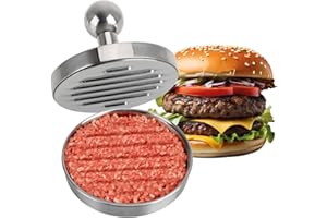 Robin Goods® Pressa per hamburger in acciaio inox, robusta pressa per hamburger per la produzione di carne, pressa in metallo