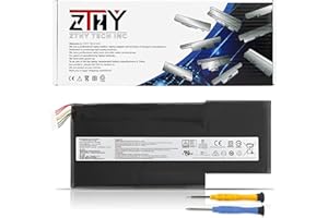 ZTHY BTY-M6K Batterie pour MSI GF65 9SEXR 9SD 10UE 10SDR 10SER/GF75 8SC 8RD 8RC 8RX 9SC 9SCSR 9SD/GF63 8RC 8RD 9SC 9SCXR 10SCSR 10SCXR/GS63VR GS73VR 7RG/WP65 9TH/WF65 10TH 10TI 10TJ/WF75 10TJ 10TI 10TK