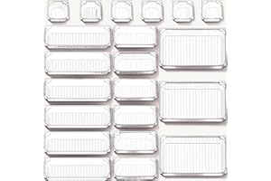 2YOU 24 Pack Draw Organiser Boxes Desk Drawer Trays Makeup Storage Plastic Divider Fridge Separate Compartments
