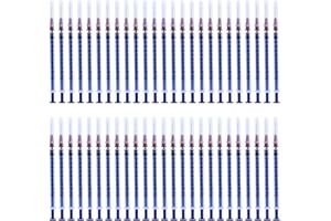 Jrzyhi 50 tubetti di plastica da 1 ml con testa da 25 g e 25 mm, sigillo indipendente, siringa per colla, inchiostro, olio motore, laboratorio, siringa dosatrice, non per uso medico