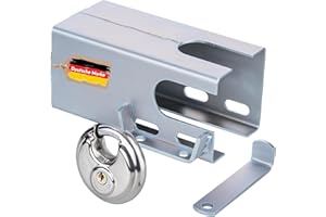 AUTOLIGHT 24 Anhängerschloss Deichselschloss mit Rundschloss & Schlüssel | Diebstahlschutz für Anhänger & Wohnwagen | verzinkt, wetterfest & rostfrei | Kastenschloss Universal für Anhängerkupplung