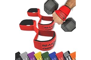 BEAR GRIP - Sangles de levage de poids Premium figure 8 (vendues par paire)