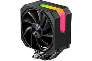 upHere gaming ARGB Refroidisseur CPU,4×Ф6mm Single Tower CPU Cooler,120MM Ventilateur PC,Sans Enlever le Ventilateur pour l'installer,CPU Cooler,pour Ventirad AM4 AM5/Intel 2011/2066,up1KC4.