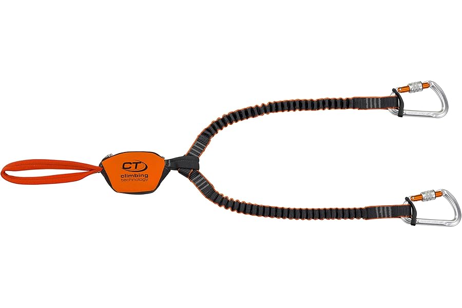 Climbing Technology Classic-K Slider, Set Ferrata Unisex – Adult, Orange/Grey, One Size