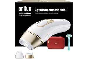 Braun Smart IPL Silk·expert Pro 5, Laserhårborttagning Hemma, Permanent Hårreduktion, Med Fodral, Gillette Venus Rakhyvel, 2 huvuden, PL5221