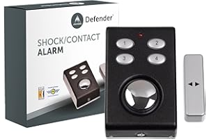 Defender Shock Wireless Shed & Garage Alarm - 130dB Siren - Magnetic Contact Alarm - Batteries Included