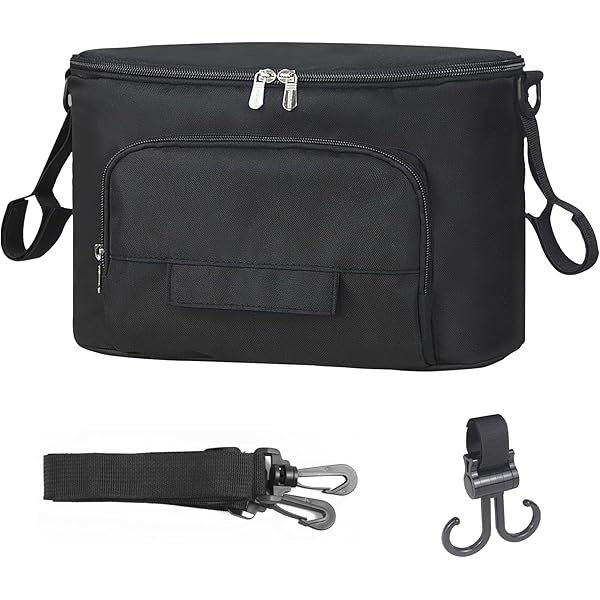 Borsa Organizer Per Passeggino Universale - Impermeabile, Multi-tasca, Regolabile, Nera - Foto 10