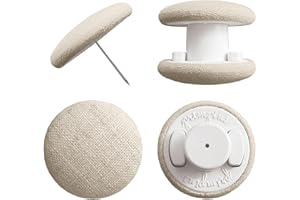 Primpins Duvet Clips - Classic Linen - 20 Colors Available - Double Sided Pin Fasteners - Prevents Comforter from Shifting in Cover (Set of 4, Natural)