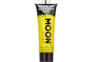 Moon Glow – Intensiv Neon UV Körperfarben Bodypaint - 12ml Gelb