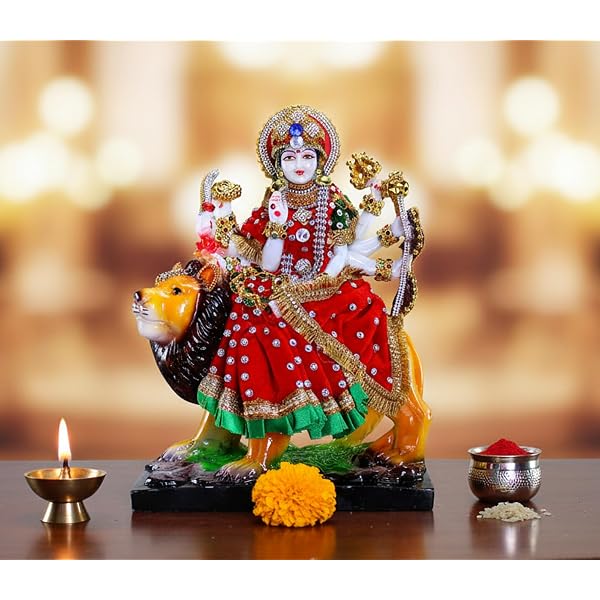 Buy Darwin Collections Sherawali Maa Statue Idol for Home Mandir