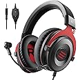 EKSA Gaming Headset, Wired Headphones with Microphone, 3D Stereo Sound Comfortable Fit, Plug-in HD Mic Gaming Headphones for 