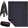 KingCamp Camping Blanket Lightweight Outdoor, Travel Blanket Multifunctional Warm, Sleeping Blankets Ultralight with Snap Button, Sleeping Quilt for Picnics Beach Camping Hiking Car Indoor
