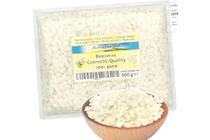 ActiveTimeLife® Bienenwachs Pastillen weiß | Premium | 500 g ideal für Kosmetik Kerzen Cremes Salben Seifen Wachstücher - Nachfüllpack