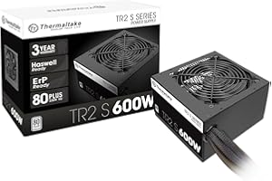 ‎THERMALTAKE Thermaltake TR2 S 600W | PC-ATX-Netzteil | 80-Plus | leiser 120 Lüfter | EU zertifiziert | schwarz