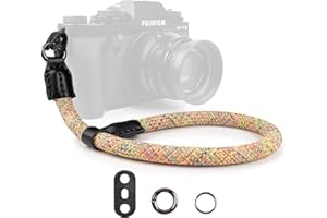 VOVMOEYA Kamera Handschlaufe, Kameragurt aus Seil für Sony Alpha A7 IV A6400 A6000 Canon EOS Fujifilm X100V Nikon DSLR