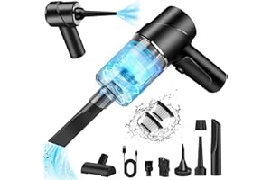 AGARELE Handstaubsauger Kabellos Mini-Autostaubsauger, Staubsauger & Gebläse & Vakuumpumpe 3 in 1 120W Akku Handstaubsauger Multifunktionaler für Auto,Küche und Büro mit 2 Pack HEPA-Filterung 12000Pa Schwarz
