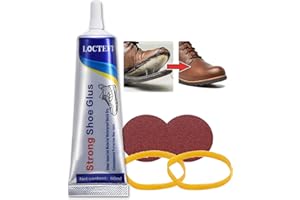 ANGIVLGA Shoe Glue Strong, Shoe Glue Sole Repair, Slow-Drying Transparent Shoe Repair Glue, Waterproof, Non-Hardening Glue for Shoes, Sole And Upper Repair Glue, Shoes Glue for Repairing Shoes, Boots, Leather